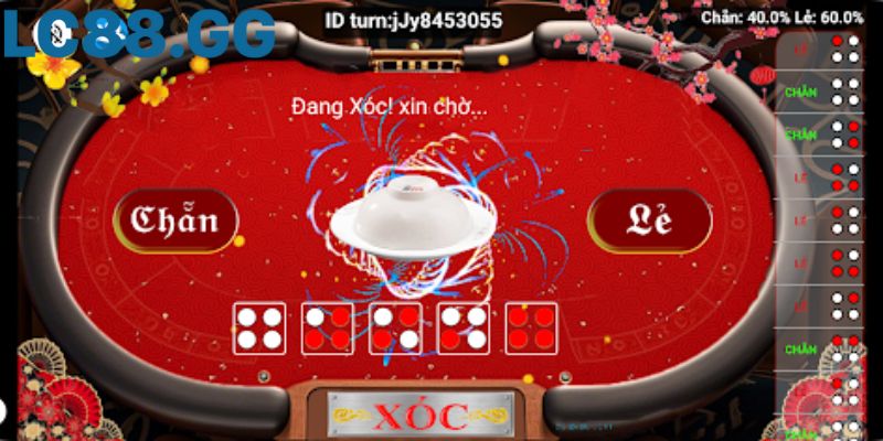 Giao diện bàn cược Xóc Đĩa 3D trực quan và sống động.